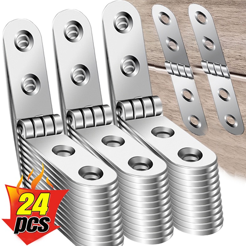 Cabinet Hinge Overlay - 24/2개 접이식 둥근 모서리 힌지 플랩